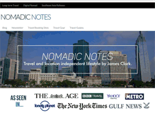 Tablet Screenshot of nomadicnotes.com